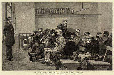 Schizzi di Londra, in attesa di vedere il dottore da John Charles Dollman